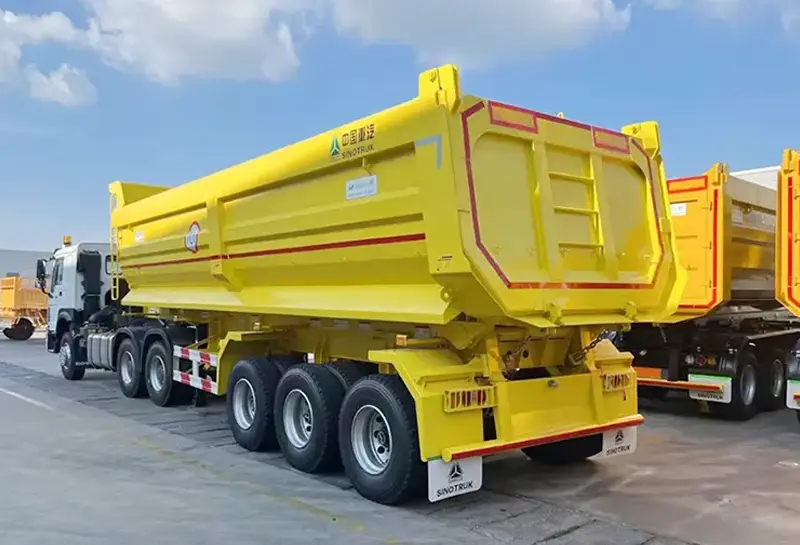 Sinotruk Howo Semi Truck Dump Trailer-5
