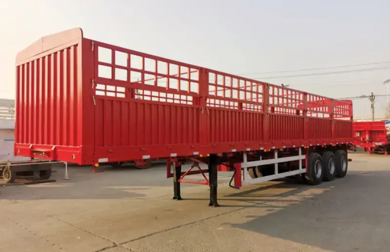Sinotruk Howo fence cargo semi trailer-2