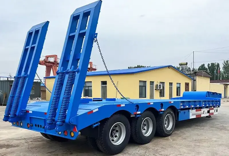 sinotruk howo low bed semi trailer-2